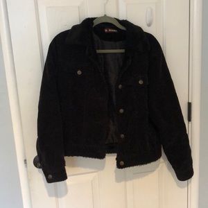Black fur jacket